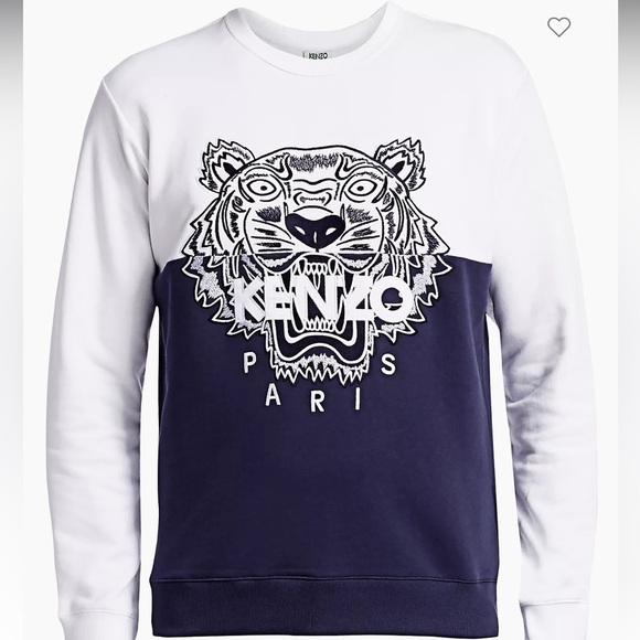 Kenzo Colorblocked Logo Embroidered Crew Sweatshirt - Picture 3 of 16